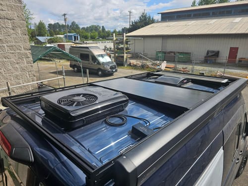 Customer photo review of Transit Roof Rack
