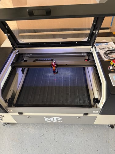 Customer photo review of Monport 90W CO2 Laser Engraver & Cutter (28" x 20") with Autofocus