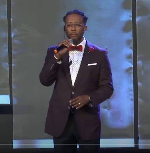 Customer photo review of The Jaxon - Feather Bow Tie