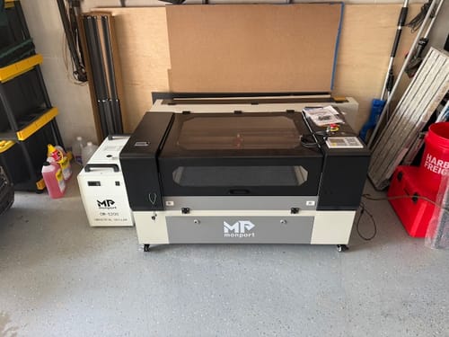 Customer photo review of Monport 90W CO2 Laser Engraver & Cutter (28" x 20") with Autofocus