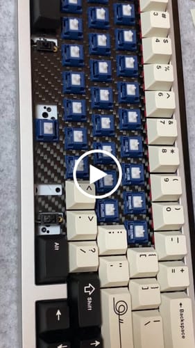 Customer video review of KEYGEEK CYAN LINEAR SWITCH FACTORY LUBED (10PCS)