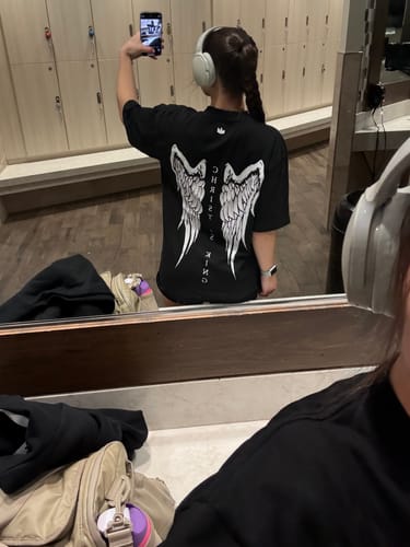 Customer photo review of Christ Is King Wing Tee