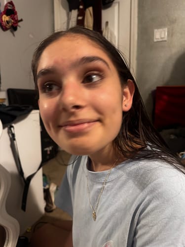 Tina R. review of Petite Faux Diamond Studs Hypoallergenic Earrings for Sensitive Ears Made with Plastic Posts image 1 out of 1