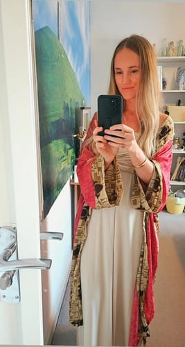 Katie D. review of BAMBOO THAI SKIRT ECRU image 1 out of 1