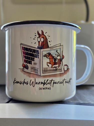 Customer photo review of Emaille-Tasse "KWPN"