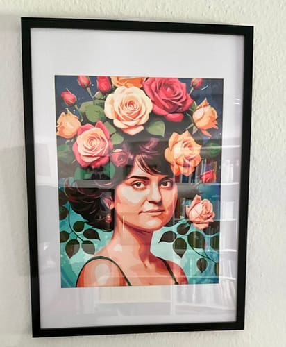 Customer photo review of "Velvet Blossom" Paint by Numbers Kit
