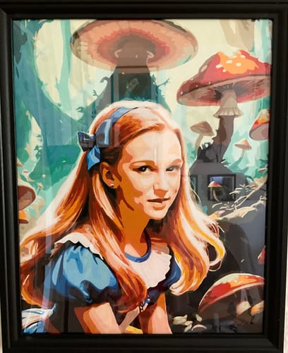 Customer photo review of "Mushroom World" Paint by Numbers Kit