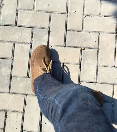 Customer photo review of Soft Leather Round Toe Comfortable Shoes Loafers for Men