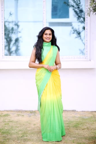 Customer photo review of Citrus (Pure Mul Cotton Saree)