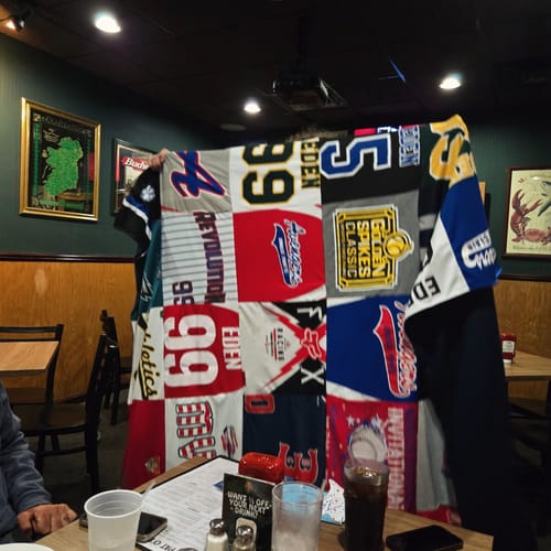 Customer photo review of Premium T Shirt Quilt