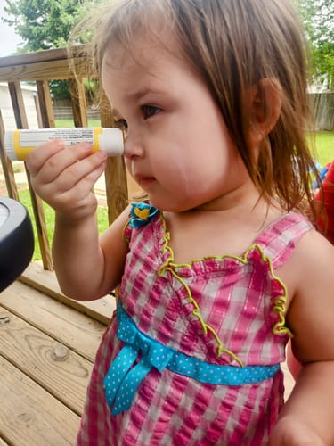 Customer photo review of Mineral Sunstick SPF 30