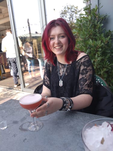 Customer photo review of To my Granddaughter - white gold necklace