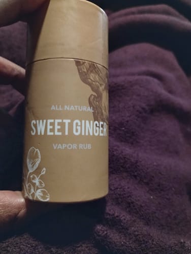 Customer photo review of Sweet Ginger Vapor Rub