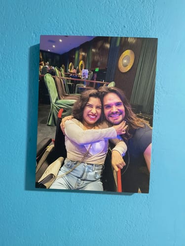 Customer photo review of Cuadro Canvas Personalizable (Vertical)