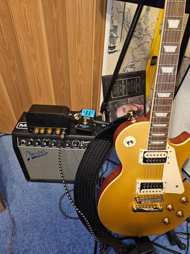 Customer photo review of TuneBoy - Portable Rechargeable 5W Mini Guitar & Bass Practice/Travel Amp with Clean/Distortion Channels & Bluetooth 5.0