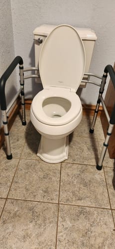 Customer photo review of Toilet Safety Rail (350lb)