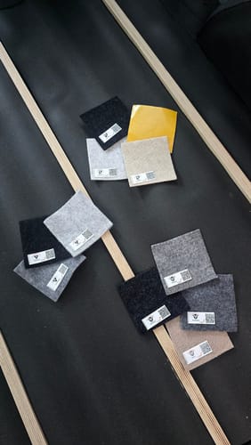 Customer photo review of Camperfilz Musterpaket - versch. Materialien & Farben