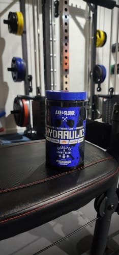 Customer photo review of Axe & Sledge Supplements Hydraulic Stimulant - 40 Servings (Deadlifts & Gummy Bears)
