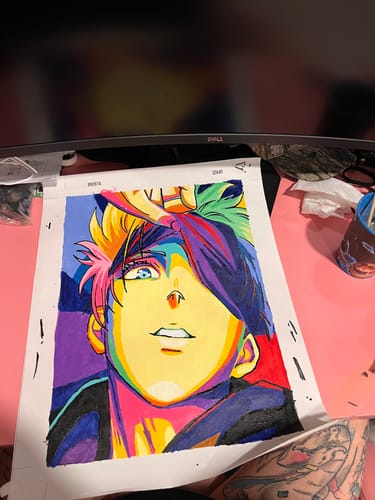 Customer photo review of Jujutsu Kaisen: Gojo Colorful Pop Art - Anime Paint By Numbers Kit