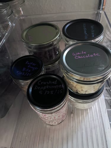 undefined review of Chalkboard Top Mason Jar Lids (Regular - 12 set) image 1 out of 1