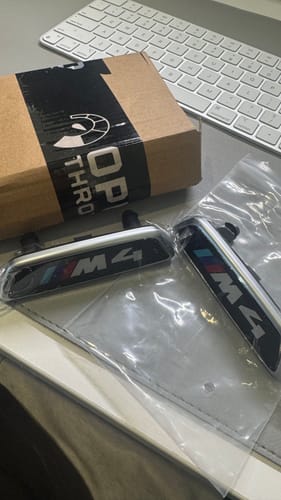 Customer photo review of ILLUMINATED SEAT EMBLEM FOR F80 M3 / F82 M4