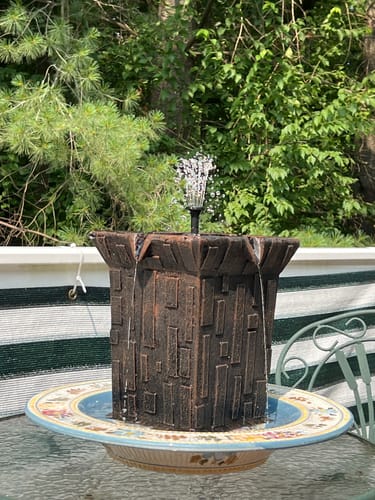 Customer photo review of Fortezza Cordless Fountain Tower