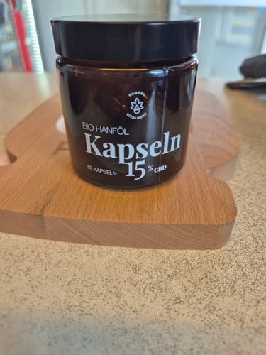 Customer photo review of CBD Kapseln 15% mit Bio-Hanföl