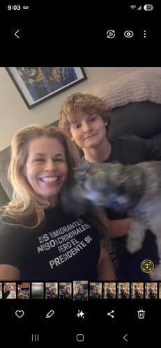 Customer photo review of Immigrants Spanish Unisex T-Shirt