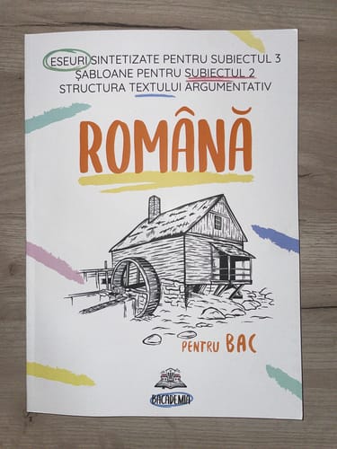 Recenzie cu fotografie de la un client despre Carte Română Bacalaureat Bacademia (temă și viziune, caracterizare, relație) - Ediția II