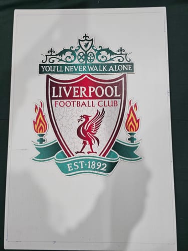 Customer photo review of Liverpool FC® Logo - Wooden Puzzle