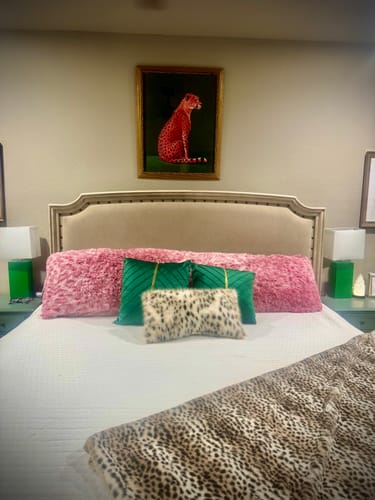 Customer photo review of Pink Cheetah Print