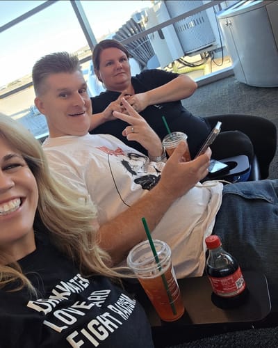 Customer photo review of Drink Water Fight Racism Unisex T-shirt