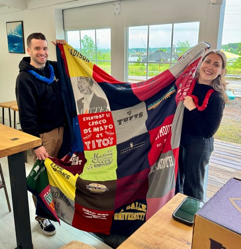 Customer photo review of Premium T Shirt Quilt