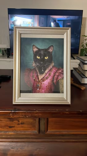 Customer photo review of The Countess - Custom Vintage Pet Portrait