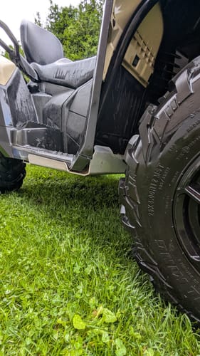 Customer photo review of Aluminum Footwell Skid Plates for Can-Am Outlander 500/700 & PRO