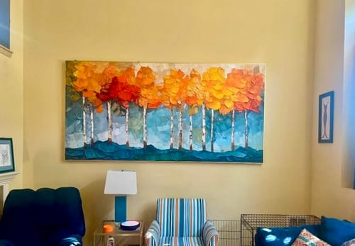 Customer photo review of Flower And Tree Painting #FT 146
