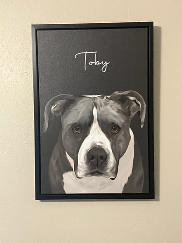 Customer photo review of Pet Art Canvas Wrap
