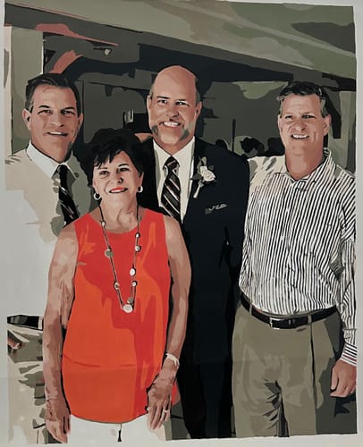 Customer photo review of Custom Paint by Number Kit