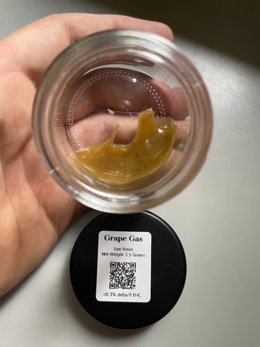 Customer photo review of Grape Gas Live Rosin