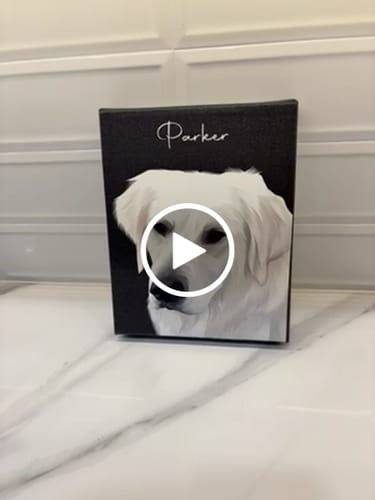 Customer video review of Pet Art Canvas Wrap