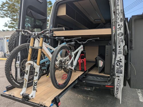 Customer photo review of Thru Axle Fork Mount