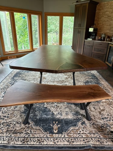 Customer photo review of Furniture Legs 507 Yami 28H for Modern Dining Tabletop
