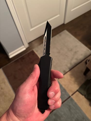 Customer photo review of Black Ghost OTF Knife (Multiple Blade Styles Available)
