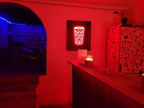 Customer photo review of Neon Dubbeglas