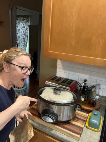 Customer photo review of Boil-The-Bag Boiled Peanuts (4 Bags)