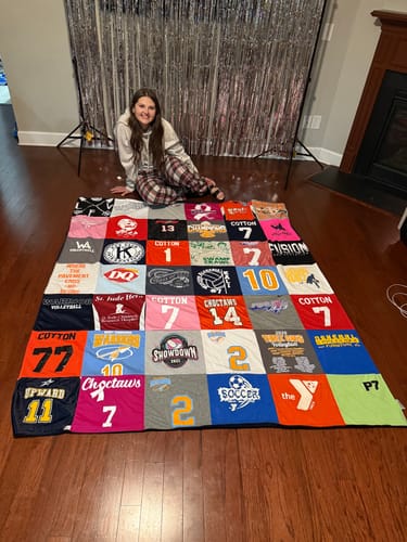 Angel M. review of Premium T Shirt Quilt image 1 out of 2