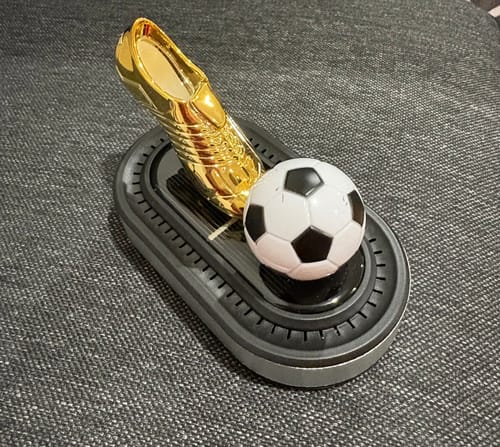 Customer photo review of Soccer-Themed Solar Car Air Freshener