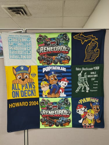 Customer photo review of Premium T Shirt Quilt