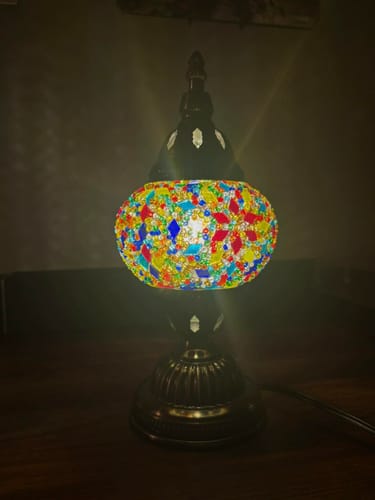 Customer photo review of Make a Traditional Turkish Mosaic Lamp