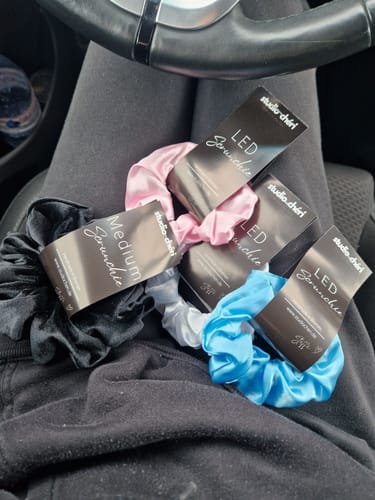 Customer photo review of LED Scrunchie | Rose